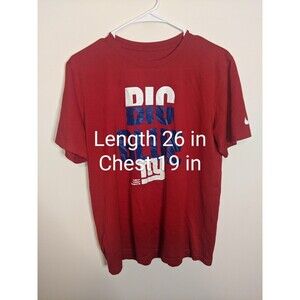 New York Giants Big Blue NFL T-Shirt Size Medium Authentic and 100% Cotton Nike